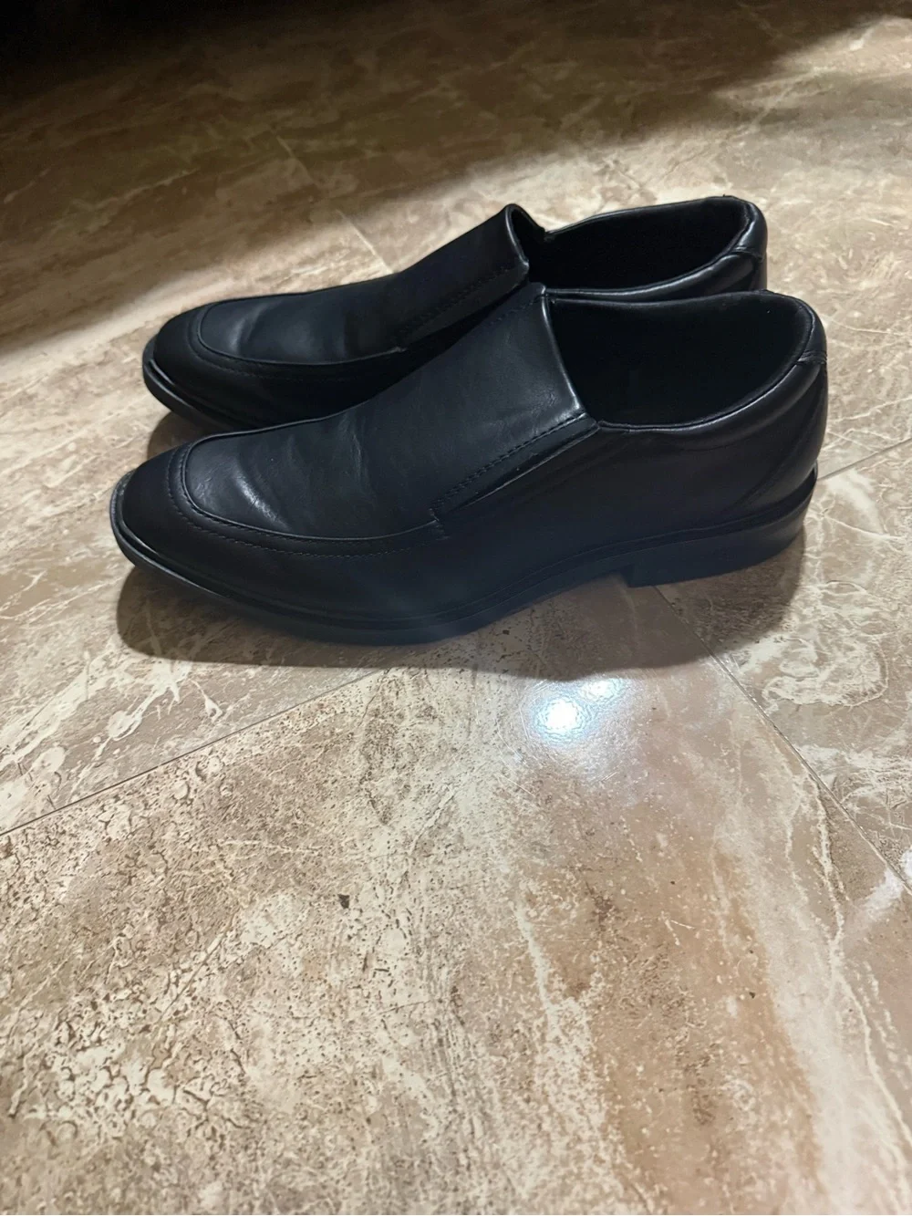 Goodfellow & Co Black Leather Slip-On Loafers